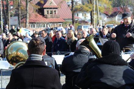 Orkiestra dęta podczas koncertu